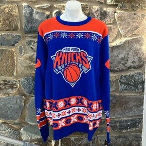 NWT NBA New York KNICKS Holiday Sweater Size 2XL